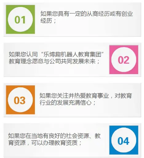 乐博趣机器人教育加盟条件