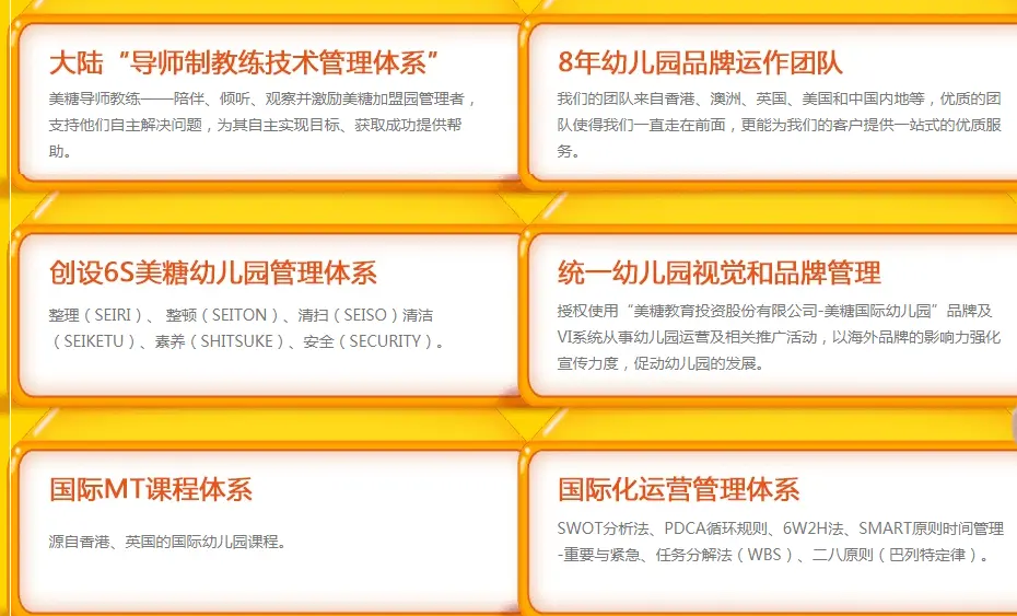 美糖智慧双语联盟幼儿园加盟优势